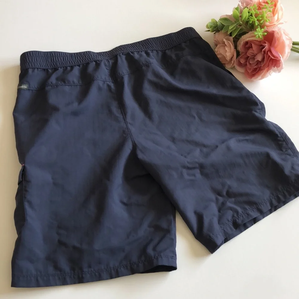 Girls Columbia Shorts SIZE XL Navy Blue Columbia Girls Shorts XL Pink Accents